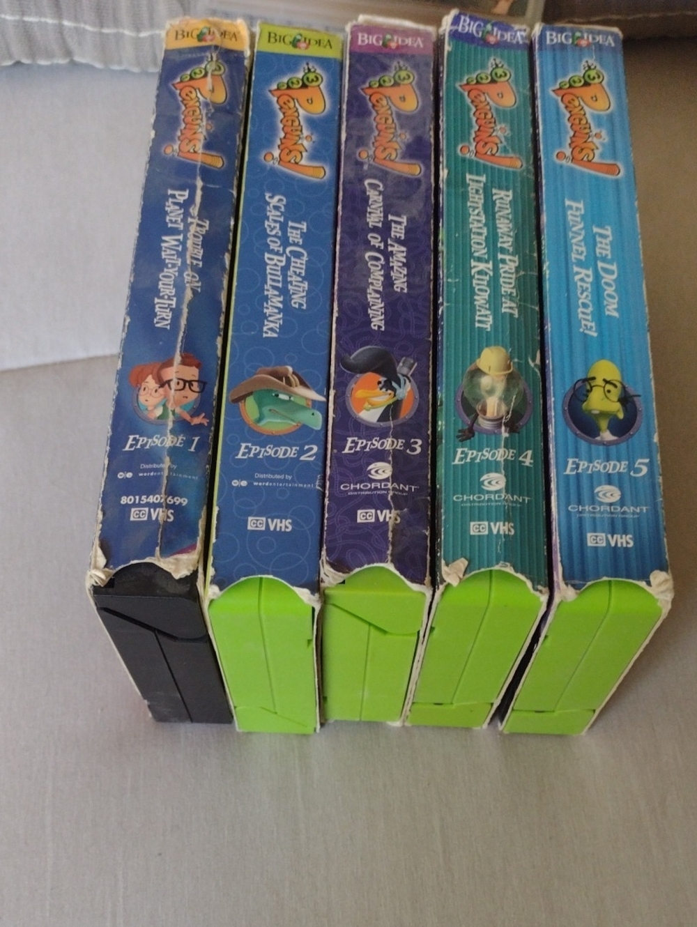 3,2,1 Penguins VHS Set Episodes 1-5